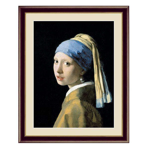 好評在庫ヨハネス・フェルメール作「真珠の耳飾りの少女」re-create作品　証明書付 絵画