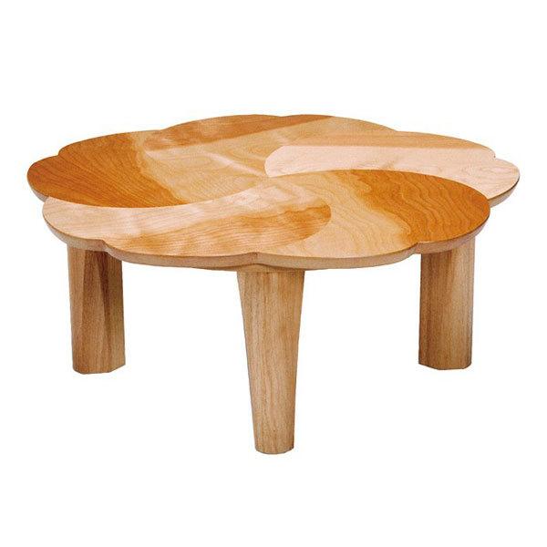 座卓 折れ脚 ローテーブル 木製 桜 幅90cm（ テーブル 折りたたみ