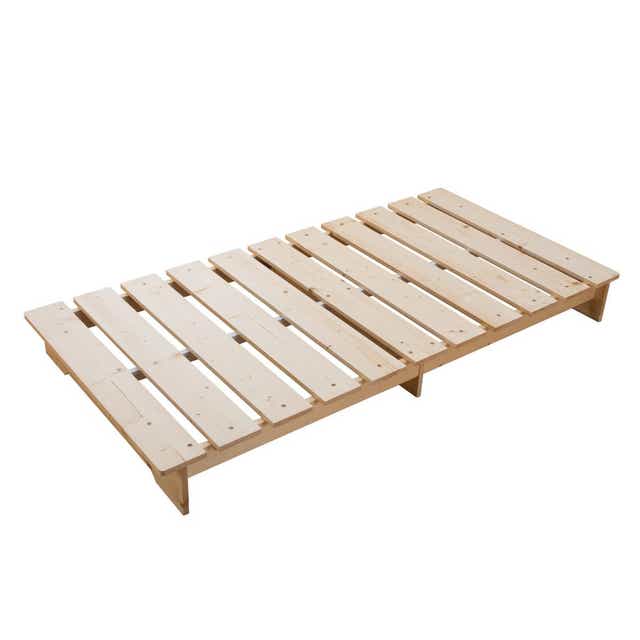 すのこベッド セミシングル 天然木 簡単組立 耐荷重200kg （ 幅80cm 
