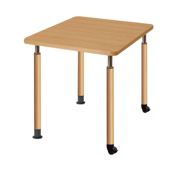 昇降式テーブル 幅90cm 高さ調節 固定脚 キャスター脚 介護施設 福祉