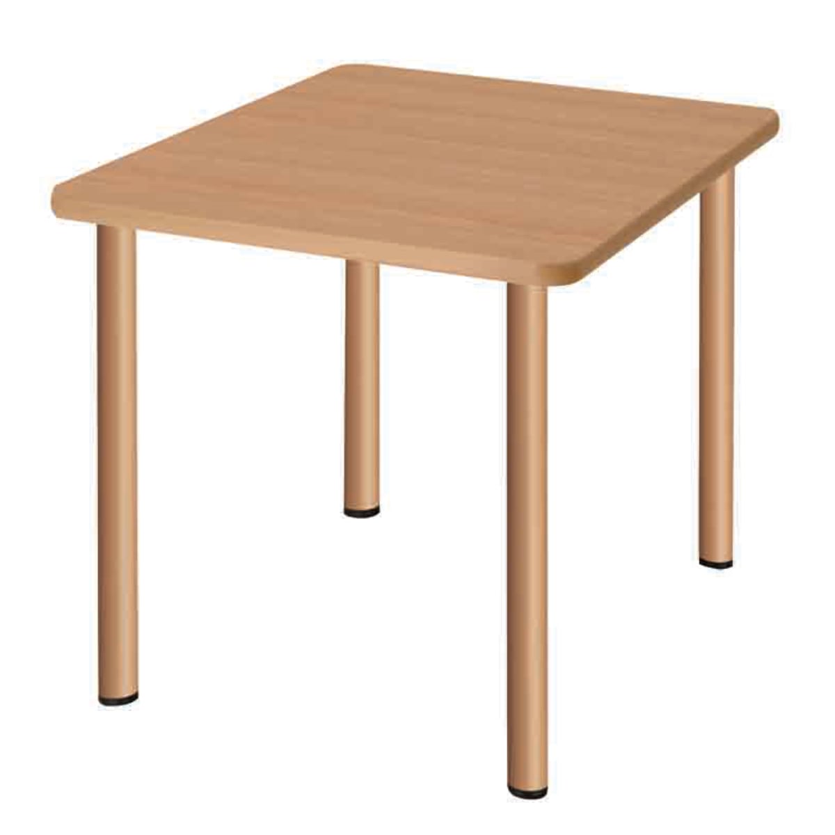 スタンダードテーブル 幅90cm 正方形 介護 UFT-4S9090（ テーブル 机