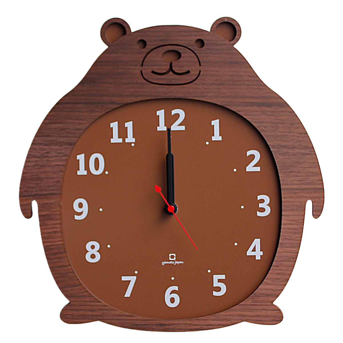 掛け時計 木製 ヤマト工芸 yamato Clock Zoo クマ （ 壁掛け時計