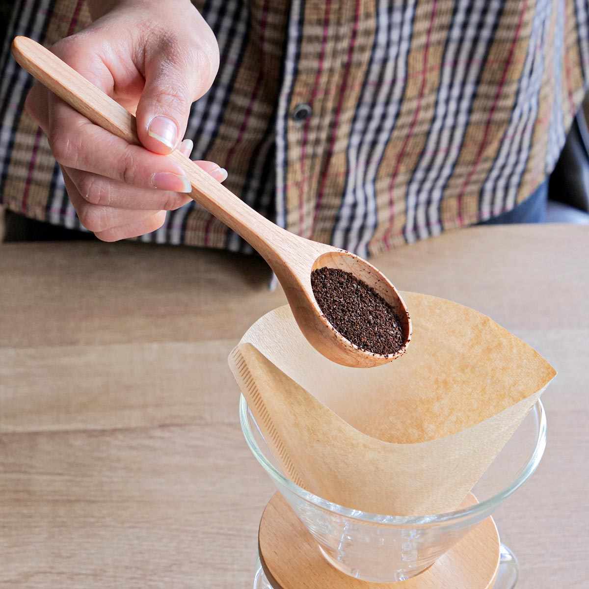 コーヒースプーン 19cm 1杯分 CAFECA 木製（ コーヒーメジャー