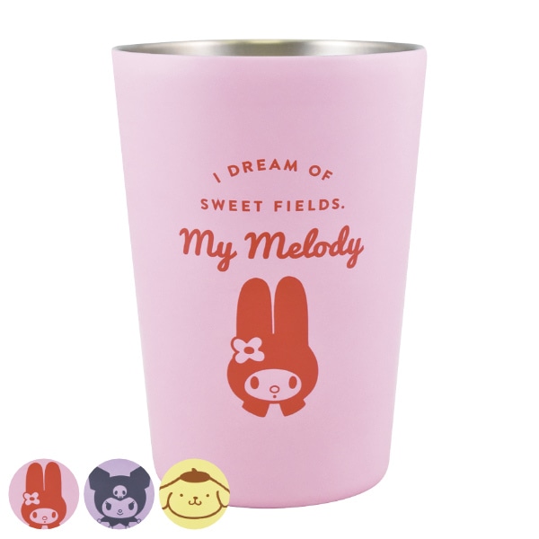 タンブラー 460ml MY MELODY マイメロディ コンビニカップホルダー