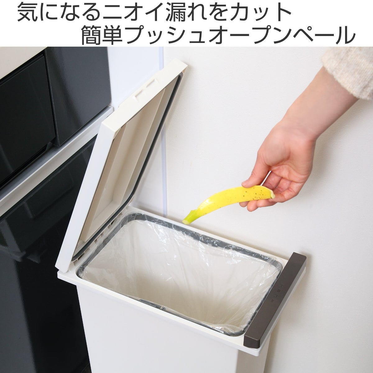 ゴミ箱 30L 同色2個セット 密閉プッシュペール エバン （ ごみ箱 30