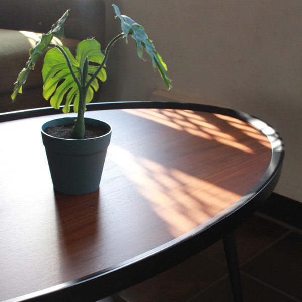 センターテーブル 幅102cm マルコ MARCO 丸 楕円形 木製 天然木