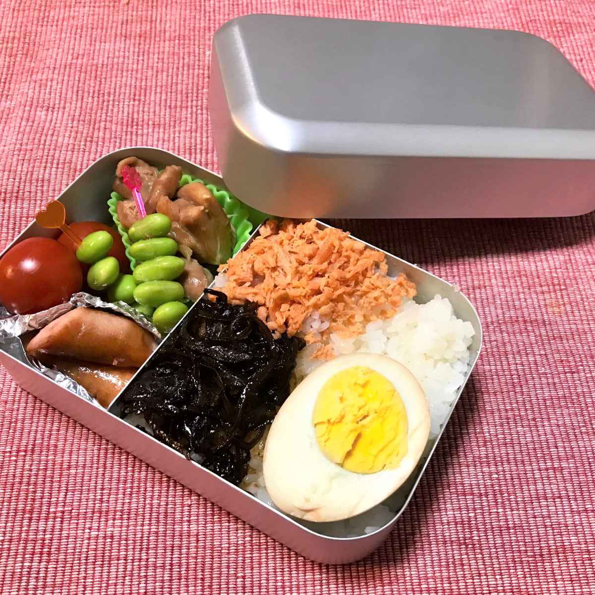 弁当箱 1段 400ml アルミ 角丸型（ お弁当箱 ランチボックス お弁当