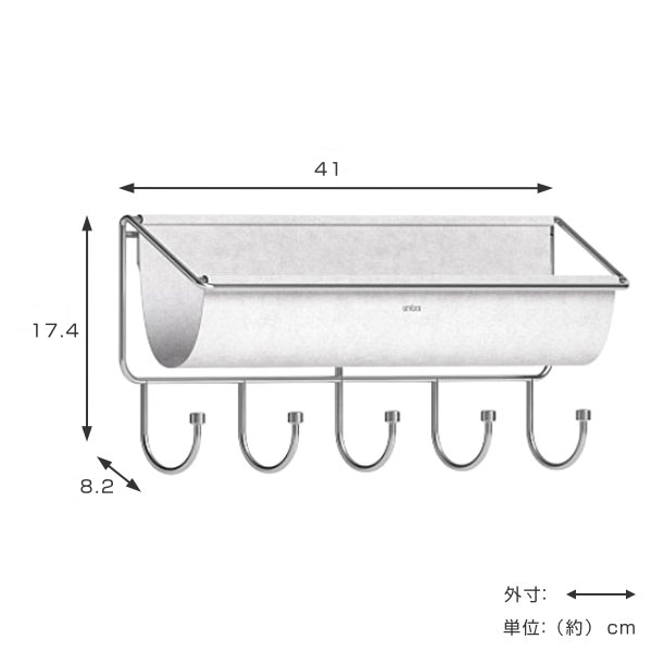 umbra アンブラ フック 5連 ハンモック ウォールオーガナイザー 壁