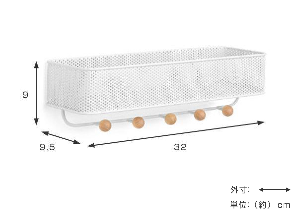 umbra アンブラ フック 5連 エスティーケー オーガナイザー 壁（ 小物