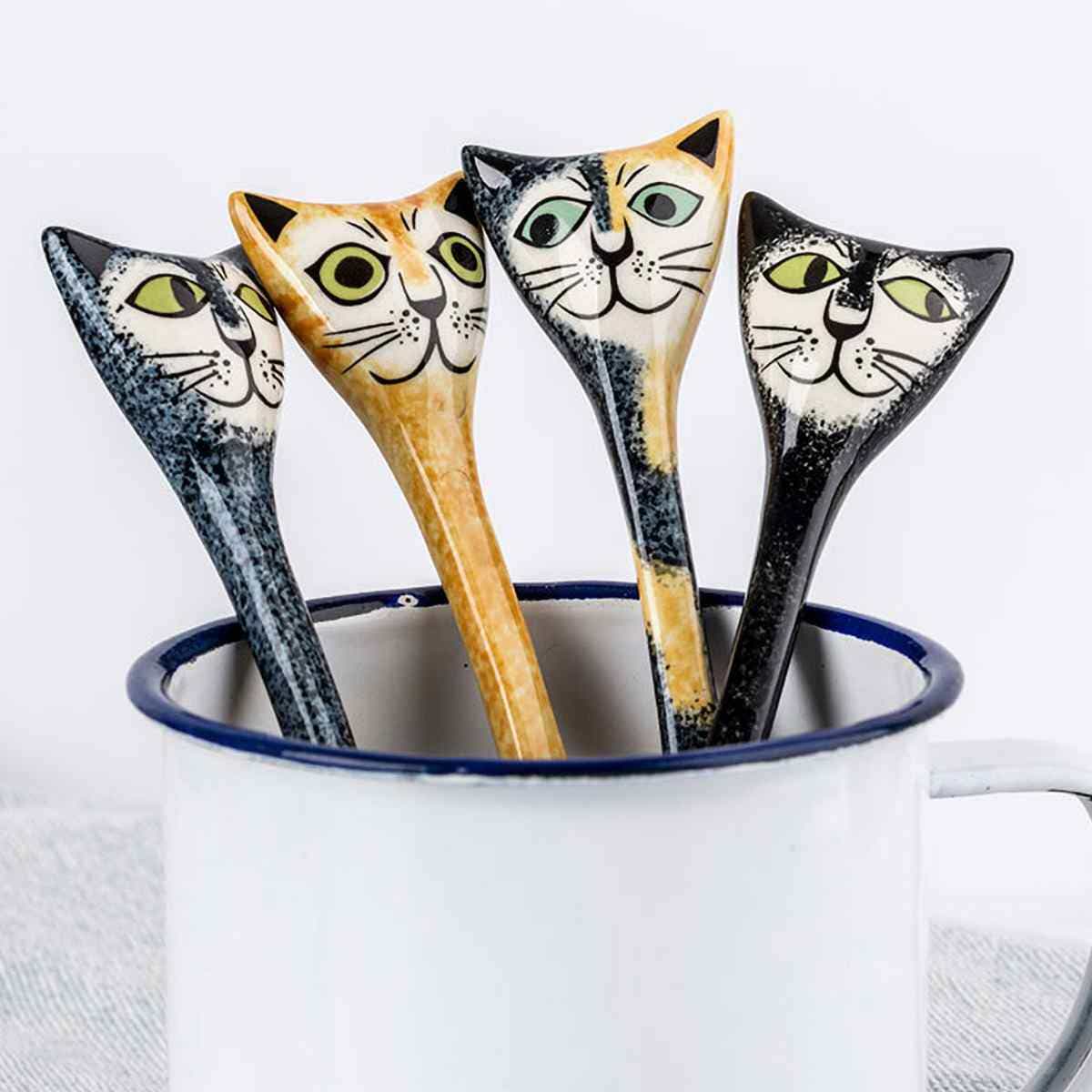 スプーン Hannah Turner 4本 セット Cat Spoons Set Of 4 （ ハンナ