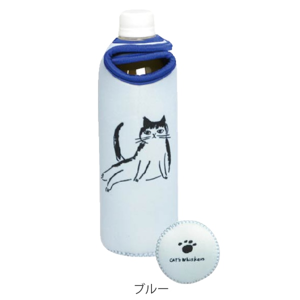 ボトルカバー 500ml ペットボトル 保冷 CATS Whiskers（ ペットボトル 