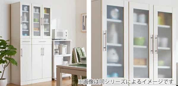 食器棚 カトレア 幅60×高さ120cm（ カップボード キッチン収納 食器