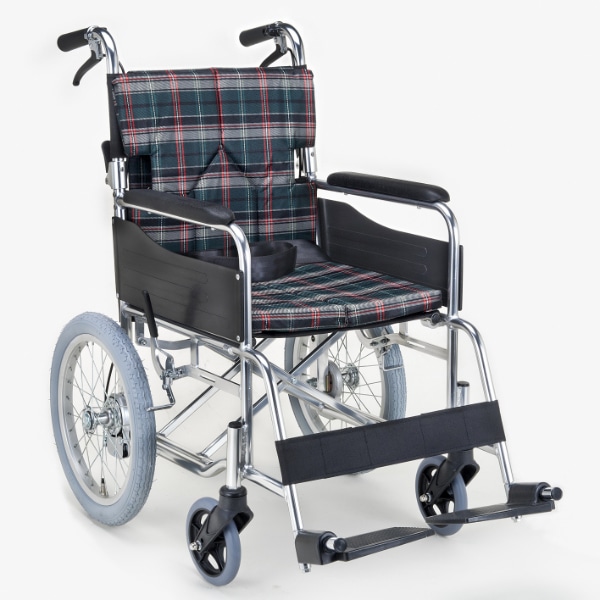 車いす 介助式 背折れタイプ 座面幅38cm 非課税（ 車椅子 車イス 介護 