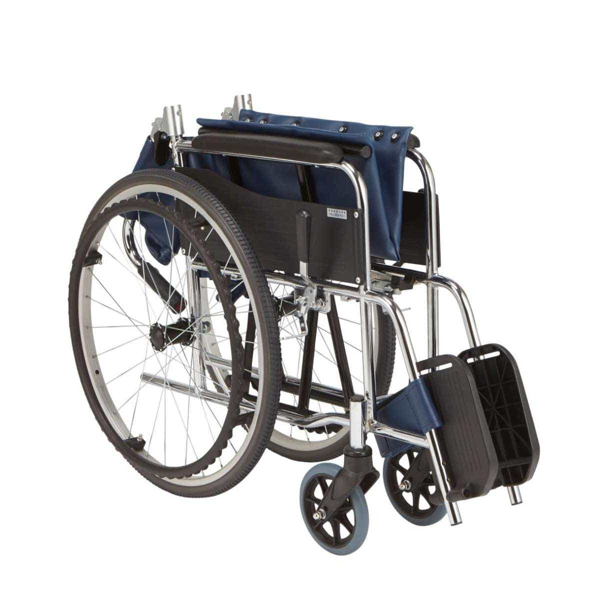 送料無料 スチール製標準車いす (自走) 車椅子 介護 入院 お出かけ 