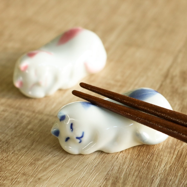 箸置き 眠り猫 日本製 5個セット（ 箸置 はし置き カトラリーレスト