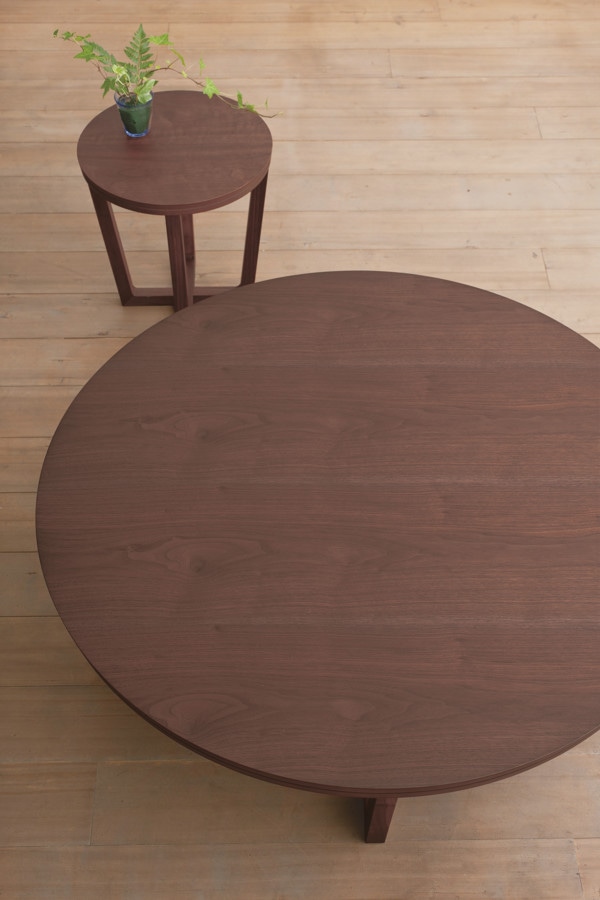 センターテーブル 幅110cm アルテ 丸 テーブル 木製 天然木 ロー