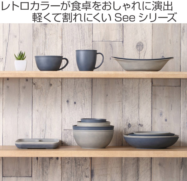 プレート M 20cm SEE 皿 プラスチック 食器 日本製 同色5枚セット（ 食 ...