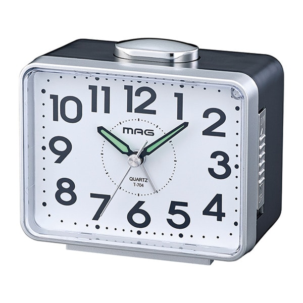 目覚まし時計 ベル太郎 ライト付き 時計 （ 置き時計 めざまし時計 