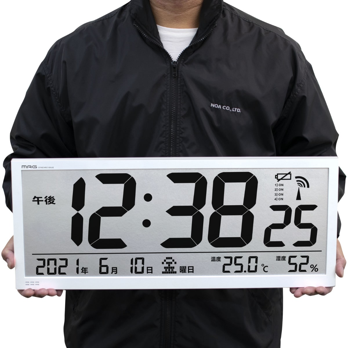 掛時計 グランタイム 電波 デジタル 大型（ 時計 電波時計 掛け時計 