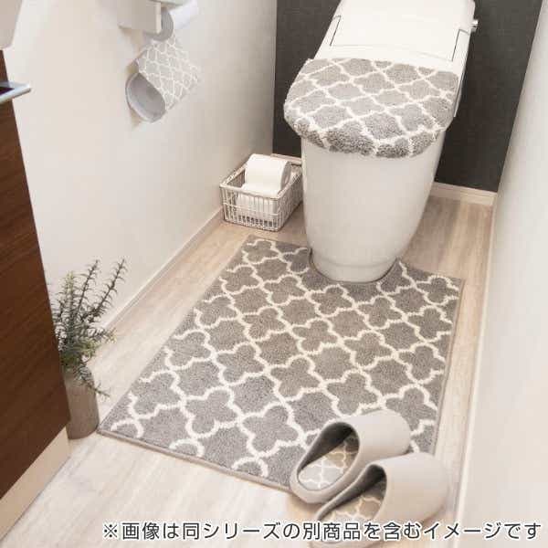 トイレマット 80×60cm モロッカントイレマット 北欧（ ロングトイレ