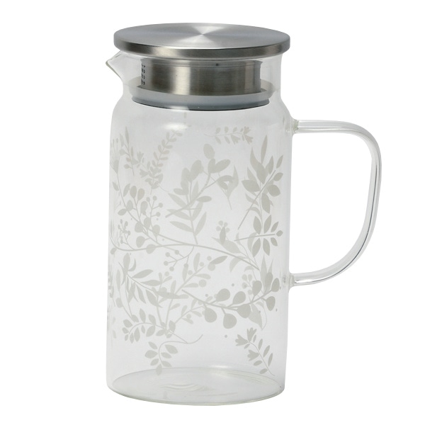 ピッチャー 冷水筒 900ml クールテイスト 耐熱ガラス 麦茶ポット お茶