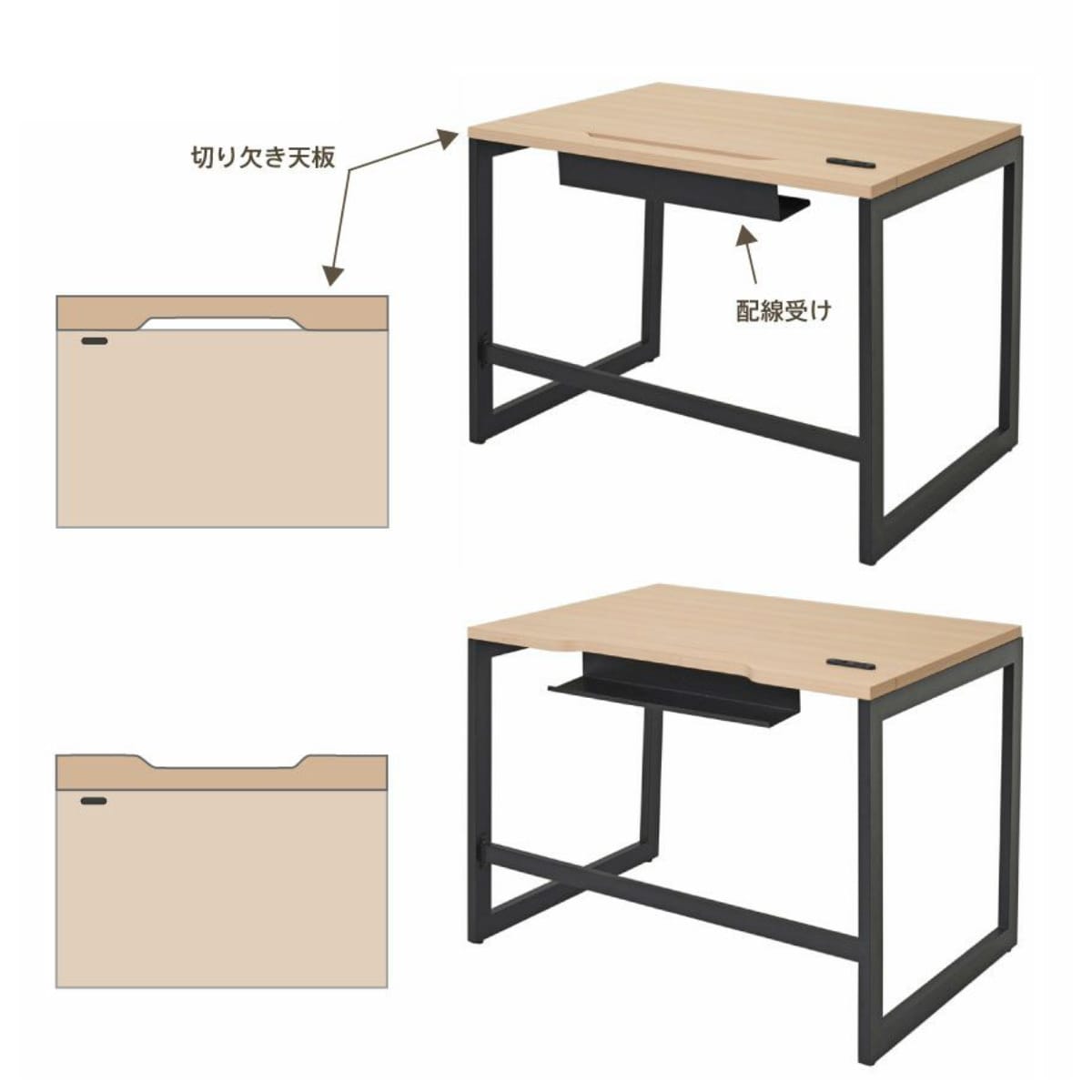 法人限定】 デスク 幅120cm 奥行70cm リスム ベーシックホワイトV 抗