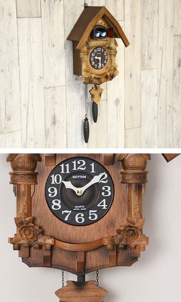 鳩時計 2羽鳩カッコーテレスR（彩色） - 掛時計/柱時計