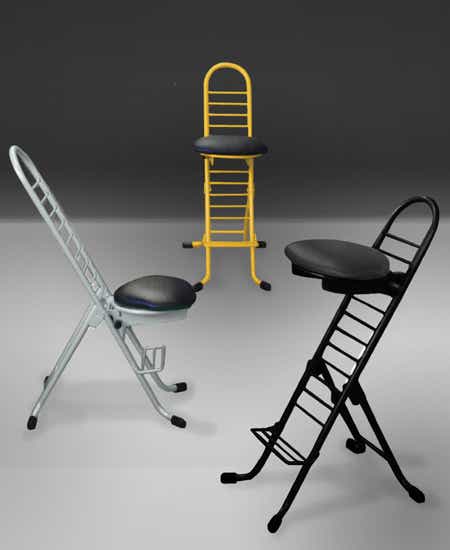 プロワークチェア 作業椅子 固定 ハイタイプ（ 折りたたみ椅子