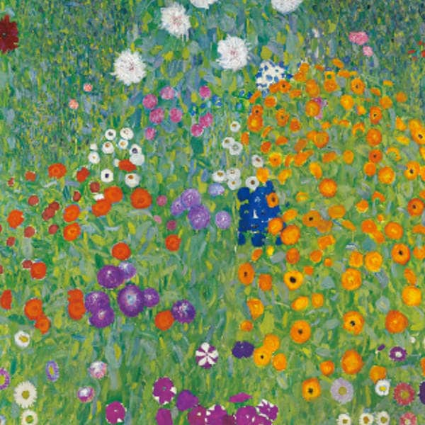 絵画 『農家の庭』 52×42cm グスタフ・クリムト 1905年頃 額入り 巧芸