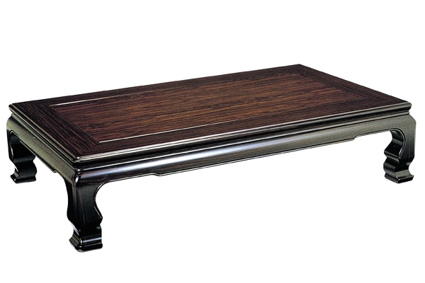 横120黒檀木製、高級センターテーブル