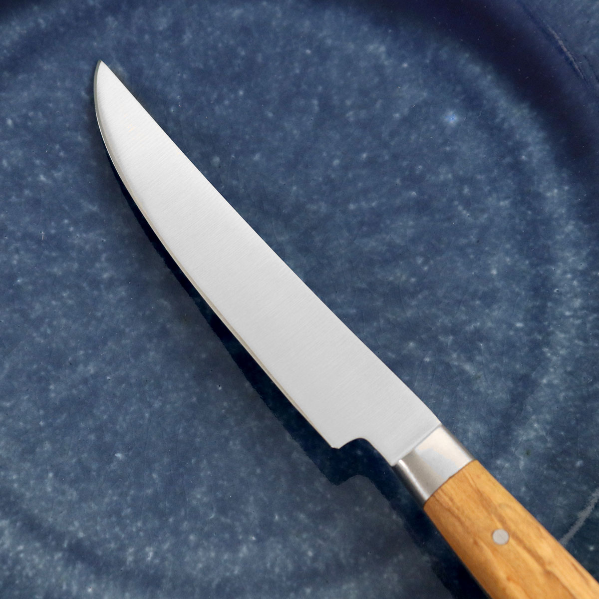 ステーキナイフ 22.5cm 濃州正宗作 オリーブウッド ステンレス （ 食洗