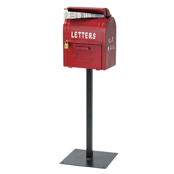 郵便ポスト スタンドポスト U S MAIL BOX（ ポスト 郵便受け メール 