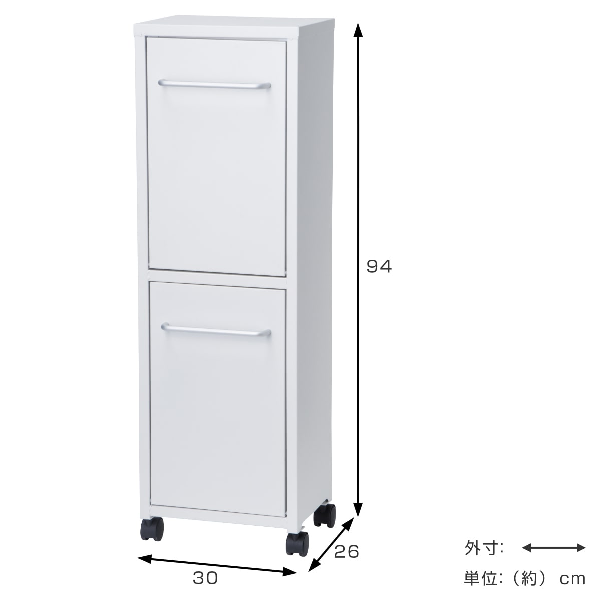 ゴミ箱 40L 20L×2分別 トラッシュダブル （ ごみ箱 20L 2分別 40