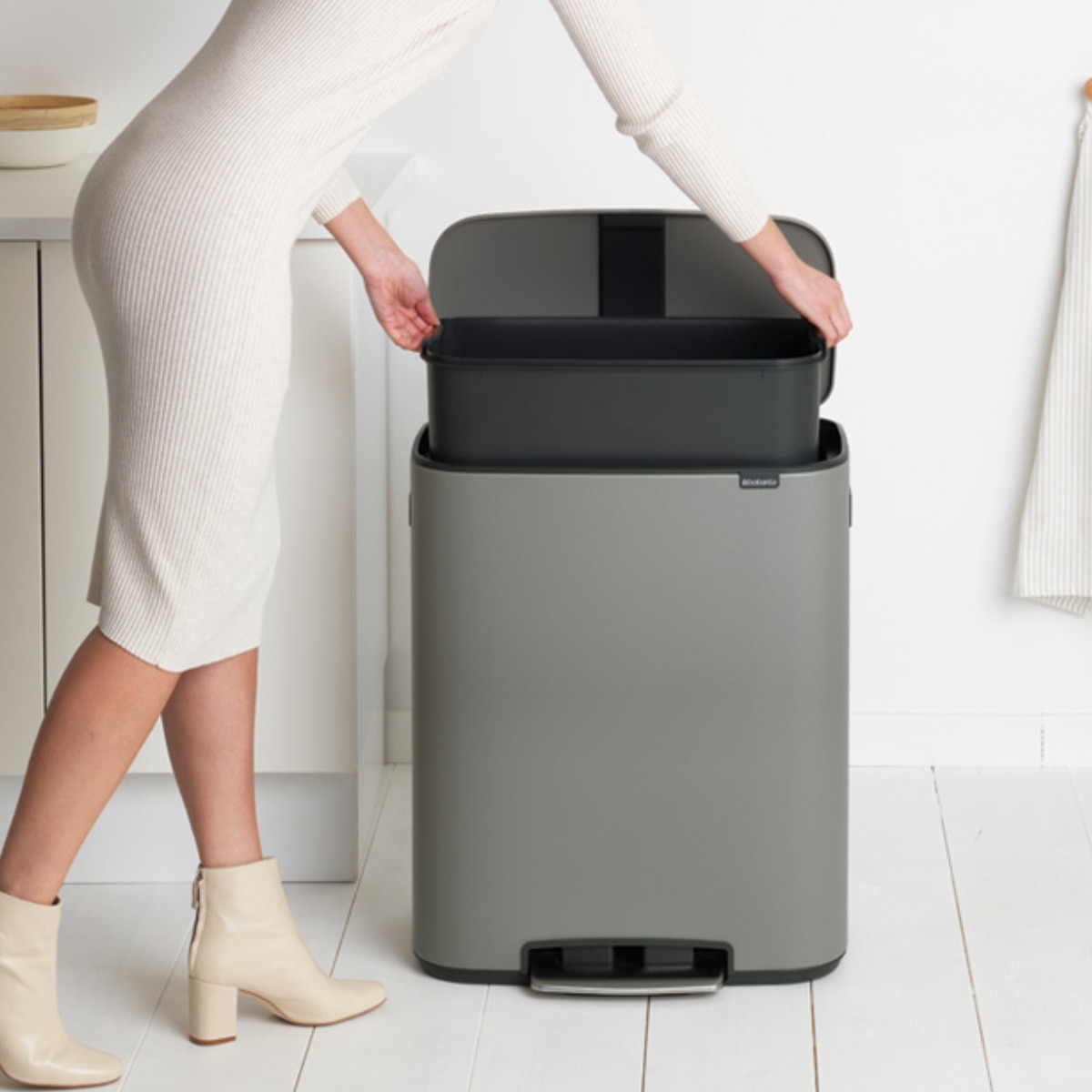 brabantia ゴミ箱 60L Bo Pedal Bin ステンレス グレー（ ブラバンシア