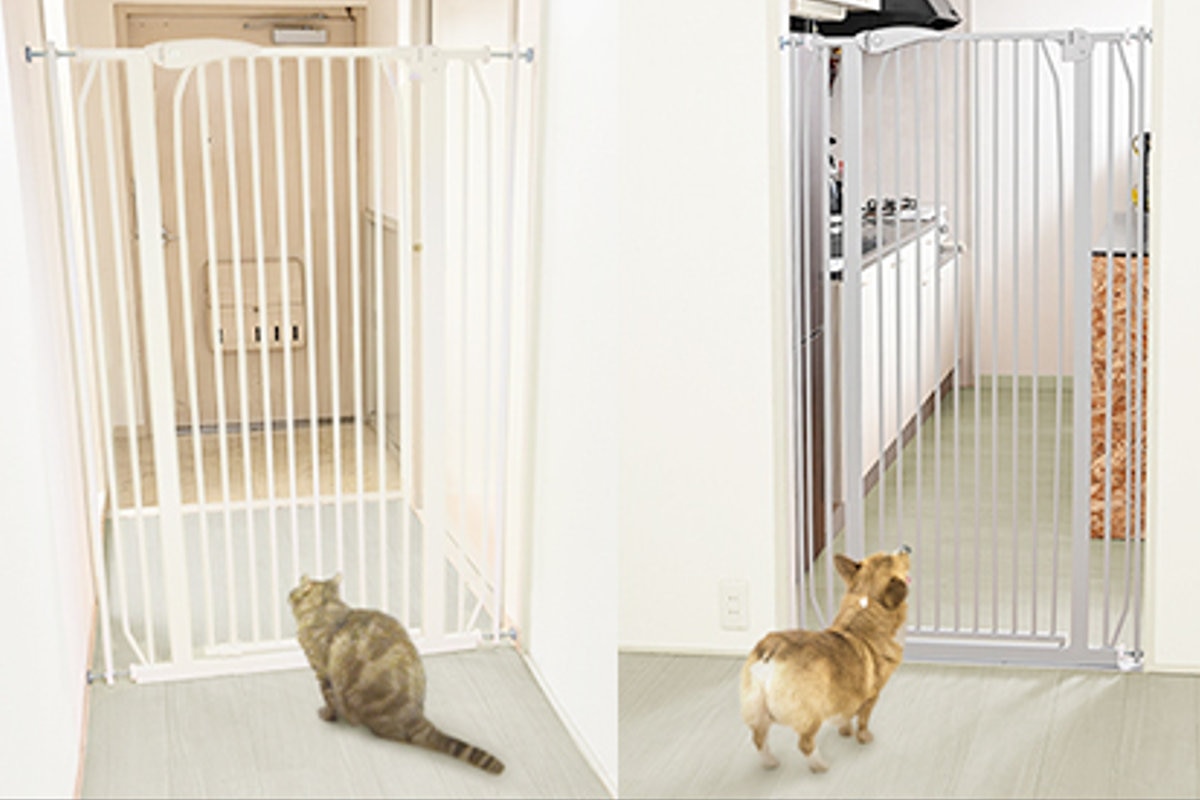 ペットゲート ハイタイプ ゲート 猫 犬 ドア付き 突っ張り 150cm