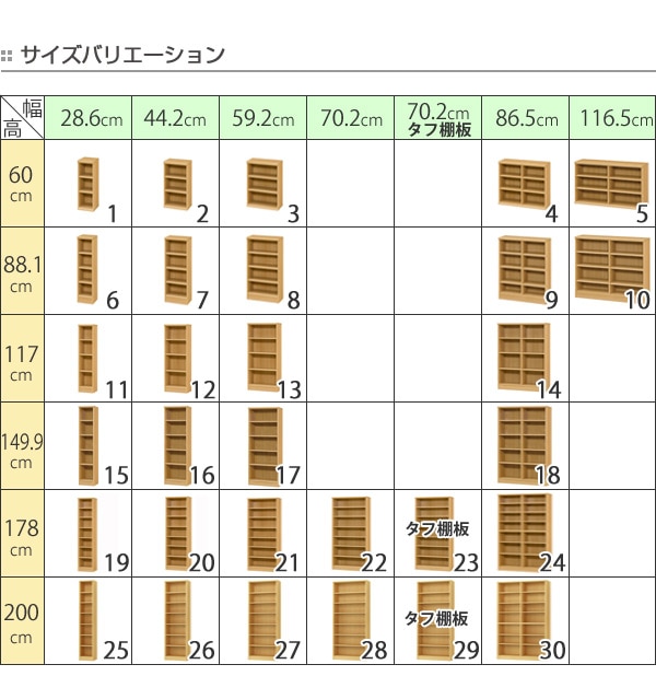 本棚 ブックシェルフ エースラック カラーラック 約幅117cm 約高さ89cm