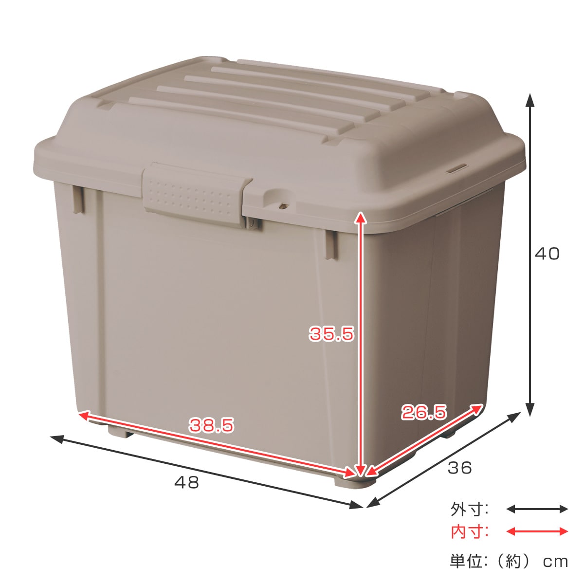 収納ボックス TRUNK BOX インカーゴ S 樹脂と暮らす （ 収納 ボックス