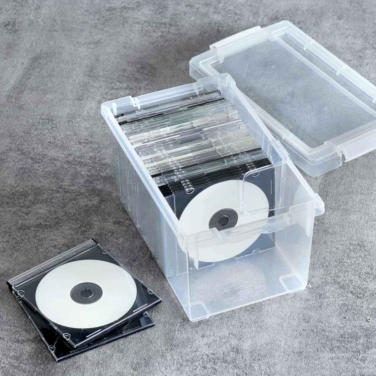 CD収納ケース いれと庫 CD用 ライト 2個セット （ 収納ケース 収納 