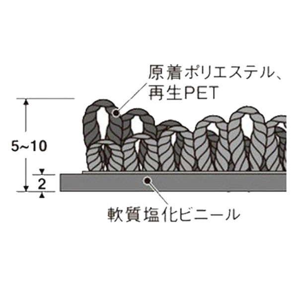 法人限定】 玄関マット 屋内 業務用 105×180cm ラインアートマット