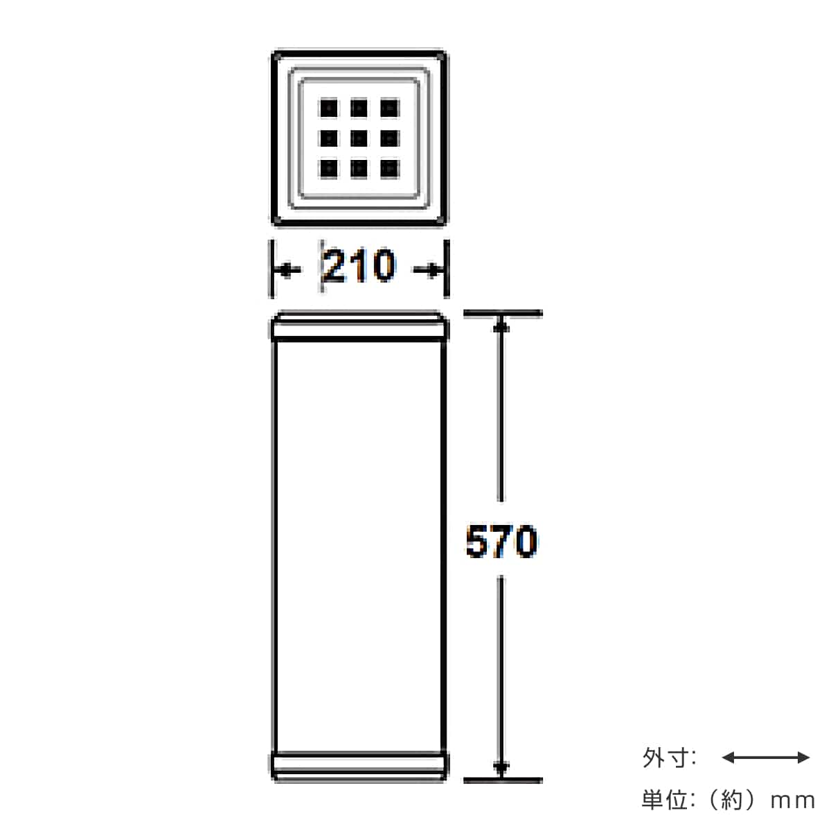 灰皿スタンド 屋内用 3L 業務用 消煙灰皿 （ 法人限定 大容量 スタンド