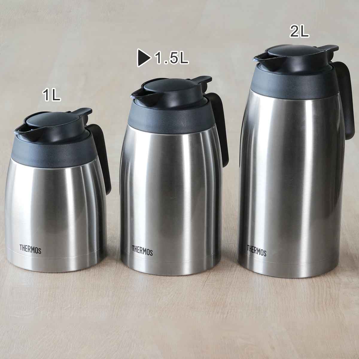 サーモス ポット 1.5L 保温 魔法瓶 TTB-1501 ステンレス （ thermos