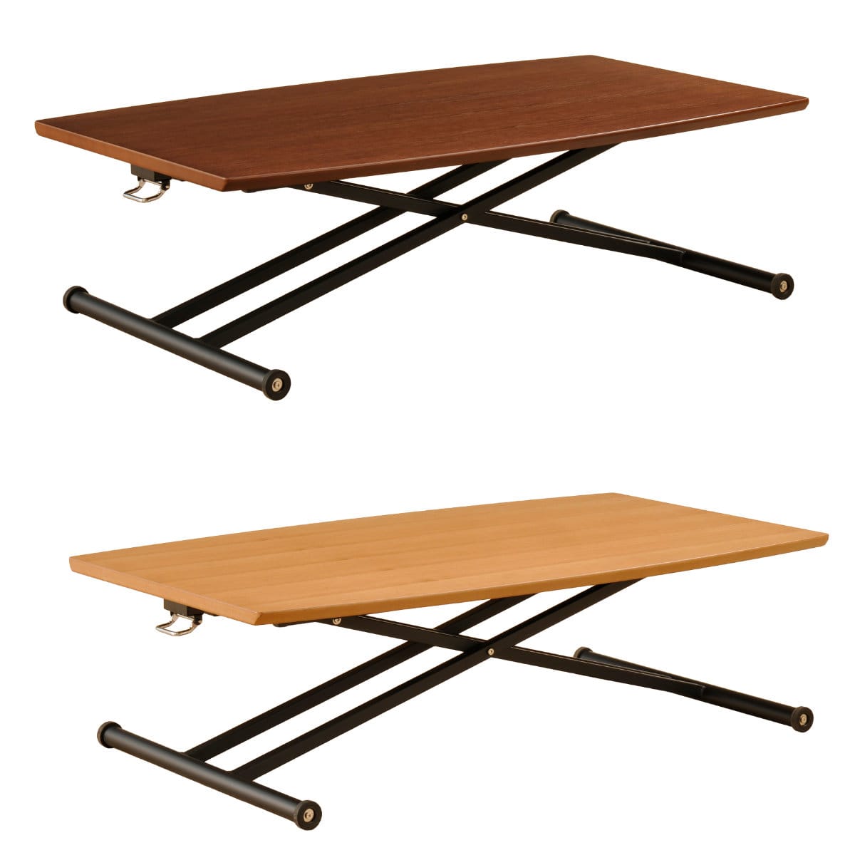 リフトテーブル 幅150cm 高さ調節 木製 天然木突板（ ダイニング 