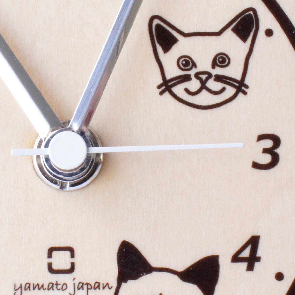 置き時計 stand clock CATS ヤマト工芸 エキゾチックショートヘア