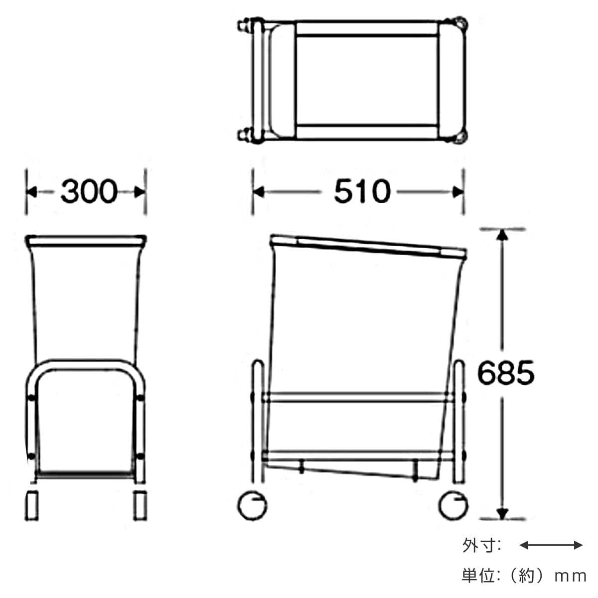 屋内用ゴミ箱 業務用ダストボックス バスケット20L リサイクル