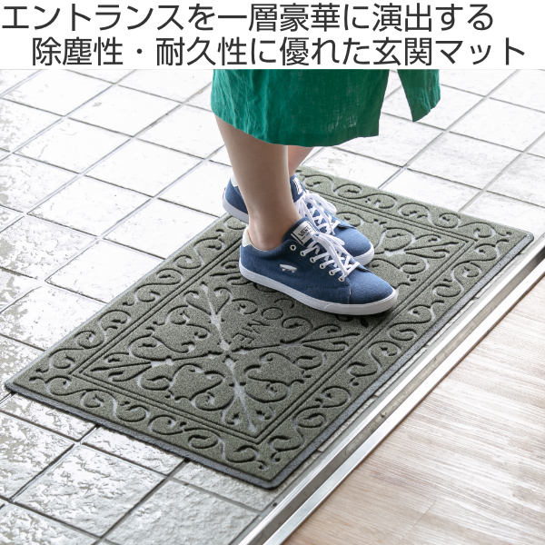 玄関マット 泥落とし 45×75cm ソフテップマット リッチアイロン 屋内