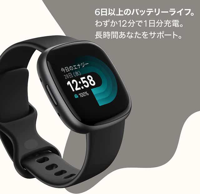 9,310円Fitbit VERSA 4 BLACK/GRAPHITE ALUMINUM …