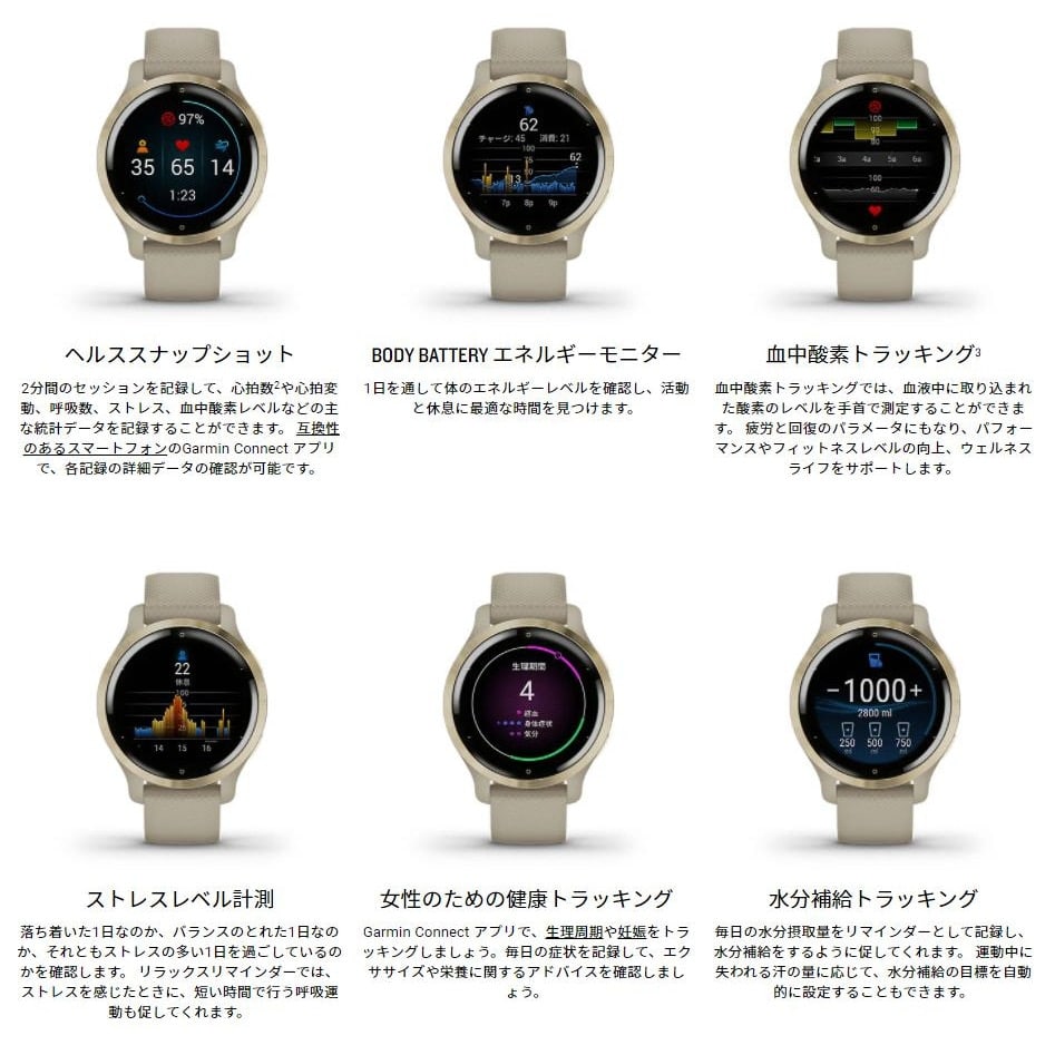 GARMIN ガーミン Venu 2S Graphite / Slate - 腕時計(デジタル)
