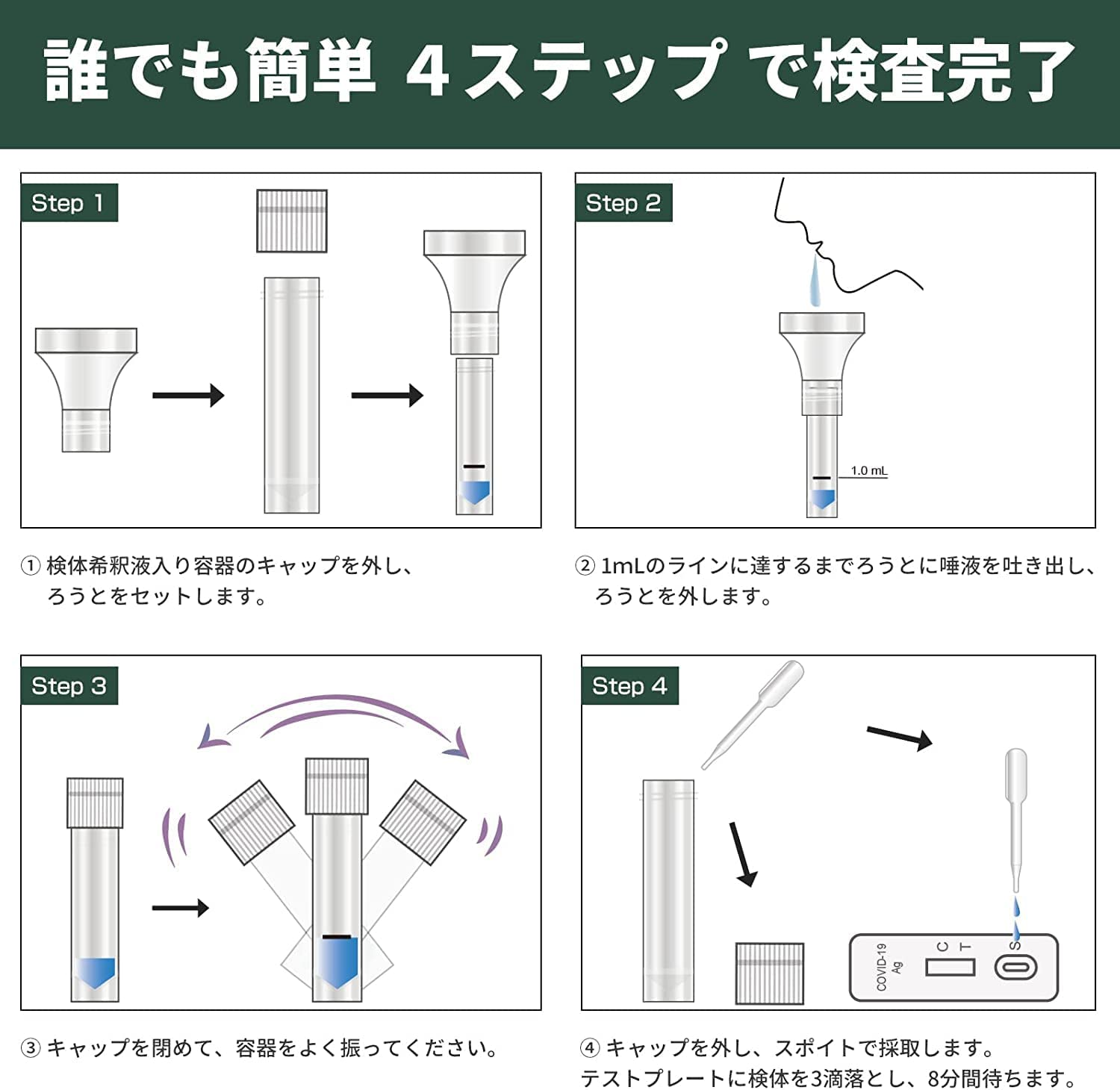 在庫処分特価】50個セット 小林薬品 抗原検査キット BA.2 BA.5