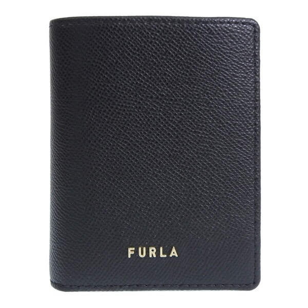 送料無料】フルラ 財布 レディース 二つ折り財布 レザー ブラック 