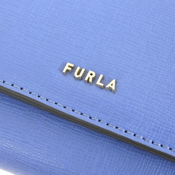 送料無料】フルラ 財布 レディース 三つ折財布 レザー ブルー FURLA